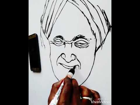 Dr.Sri Shivakumara Swamiji Art #Siddaganga Math, #Tumakuru by Yatheesh Art