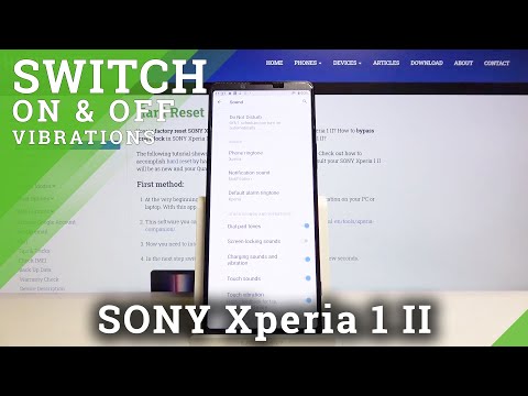 How to Open Vibration Settings in SONY Xperia 1 II – Vibration Pattern