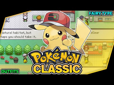 Updated Completed Pokemon Game With Pikachu Starter, Fairy Type, Multiple Outfit, Infinite TMs [GBA]