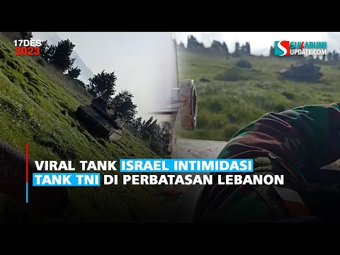 Viral Tank Israel Intimidasi Tank TNI di Perbatasan Lebanon