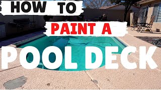 How To Paint A Pool Deck In 7 Simple Steps | Pool Deck Transformation