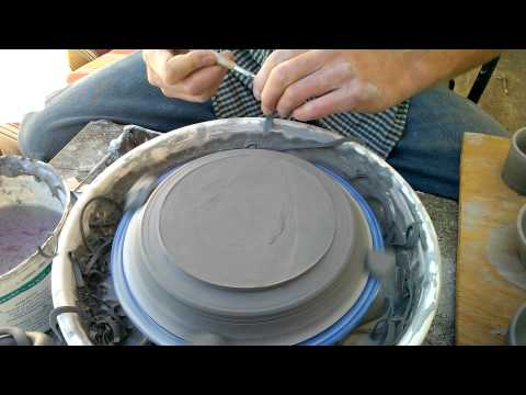 How to Recenter and Trim a Plate on the Pottery Wheel