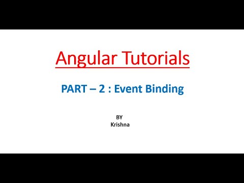 Angular 9 Tutorial 2 Event Binding
