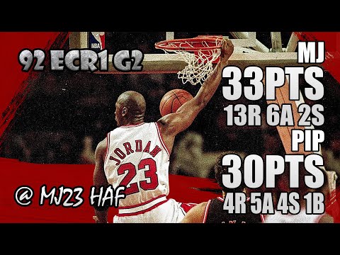 Michael Jordan & Scottie Pippen Highlights vs Heat (1992 ECR1 Game 2) -  63pts Total! Domination!