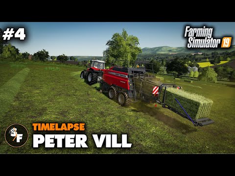 FS19 Peter Vill timelapse #4 Making Hay Bales