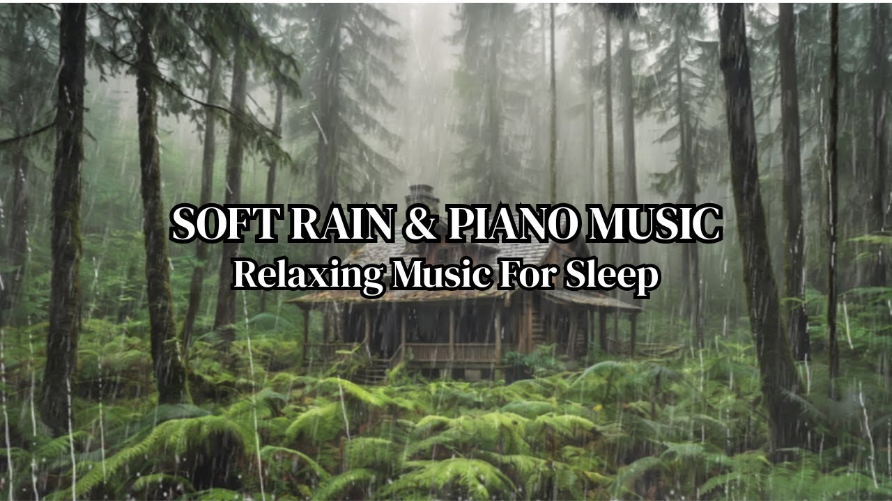 Relaxing Music Relieves Stress, Anxiety and Deep Sleep - Soothing Piano + Rain Sounds, Calming Music