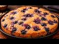 Oatmeal And Blueberries A Healthy Delicious Cake With No Sugar Or Flour