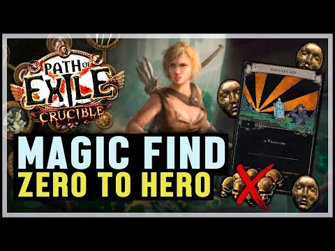 Pathfinder Caustic Arrow - How to Start Magic Find [Part 2] Path Of Exile - Crucible 3.21