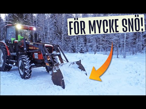 Nu Måste Vi Skotta Snö Med Traktorn | Vinter 2024