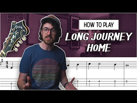 How to Play "Long Journey Home" 3 Different Ways /// Mandolin Lesson (Beginner)