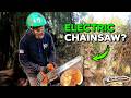 Is This NEW Electric Chainsaw Any Good Husqvarna T542i XP Review