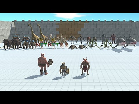 GHOR HAMMER WITH MINOTAUR & OGRE LORD VS 2X BOSS - Animal Revolt Battle Simulator