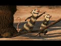 Ice Age 2 Manny Shoots Crash Out Of A Tree