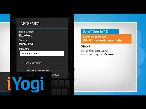 How to scan for Wi-Fi® networks manually in Sony® Xperia™ Z :Tutorial