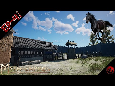Myth of Empires Ep 41 - More Base Constructions! Stables & Pasture!