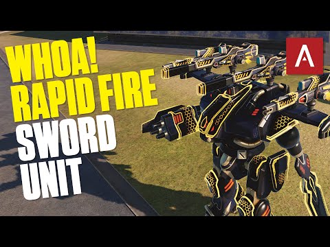 War Robots - Sword Unit With Rapid Firing ARM Weapons!