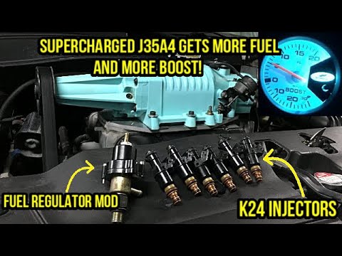 Supercharged J-series-Turning Up The Boost! More + Fuel Regulator Mod.
