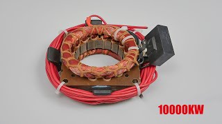 Amazing Technlogy Free Energy Electricity 220V At Self Running Generator By Pvc Wire