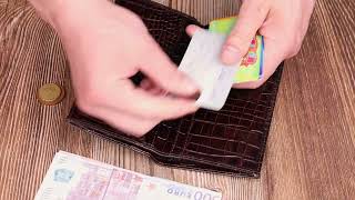 Відмінний купюрник для чоловіків з натуральної шкіри з тисненням під крокодила Canpellini 21917 коричневий