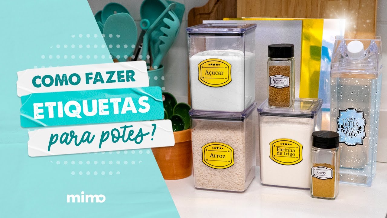 Como Fazer Etiquetas para Potes?