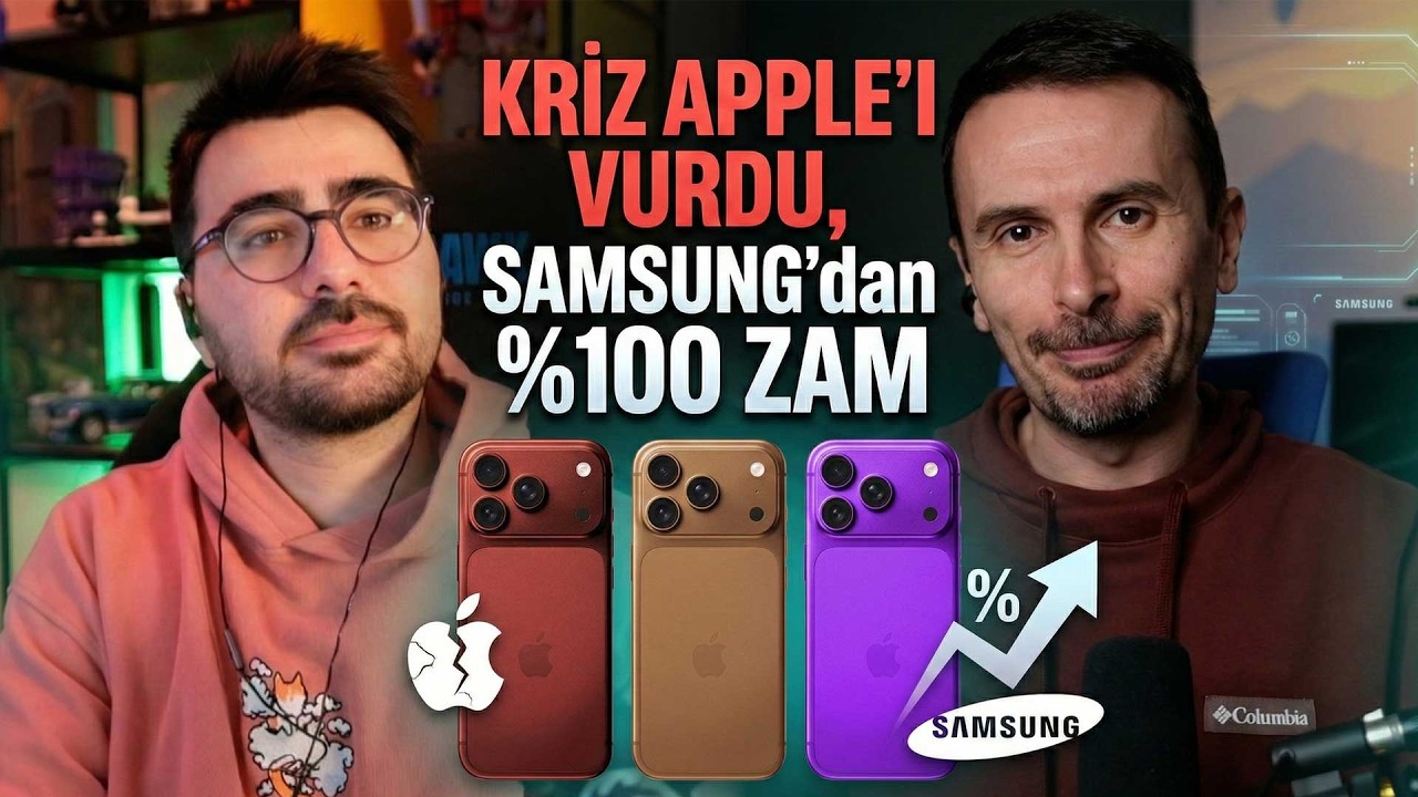 DRAM KRİZİ APPLE'I VURDU | Samsung belleklere %100 zam yaptı! #takçalıştır