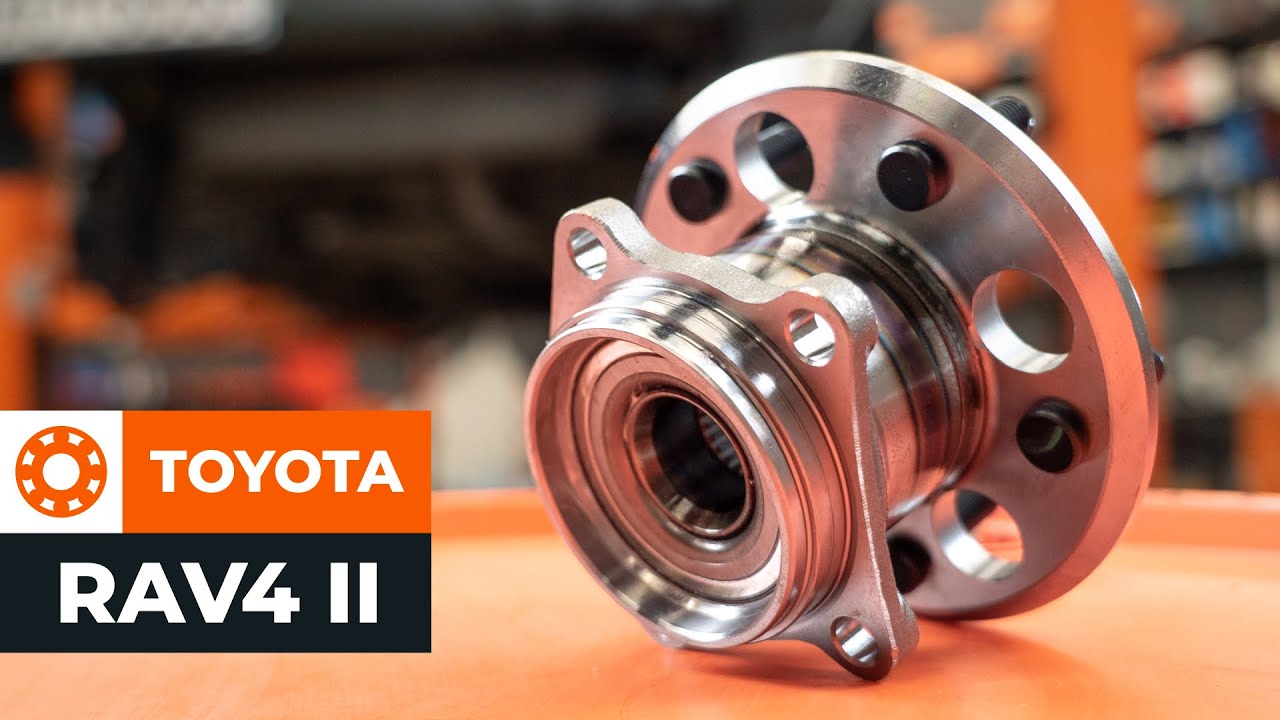 Kaip pakeisti Toyota RAV4 II rato guolio: galas - keitimo instrukcija