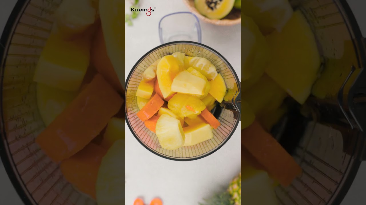 RECIPE "Nước ép cam hỗn hợp" với máy ép chậm Kuvings Series Hands-Free KHS-860SB [AUTO 8]