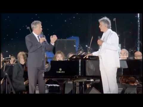 Andrea Bocelli with Chris Botti on trumpet, David Foster on piano Concerto One Night in Central Park