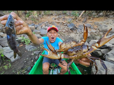 Don Jose fishes for giant crabs