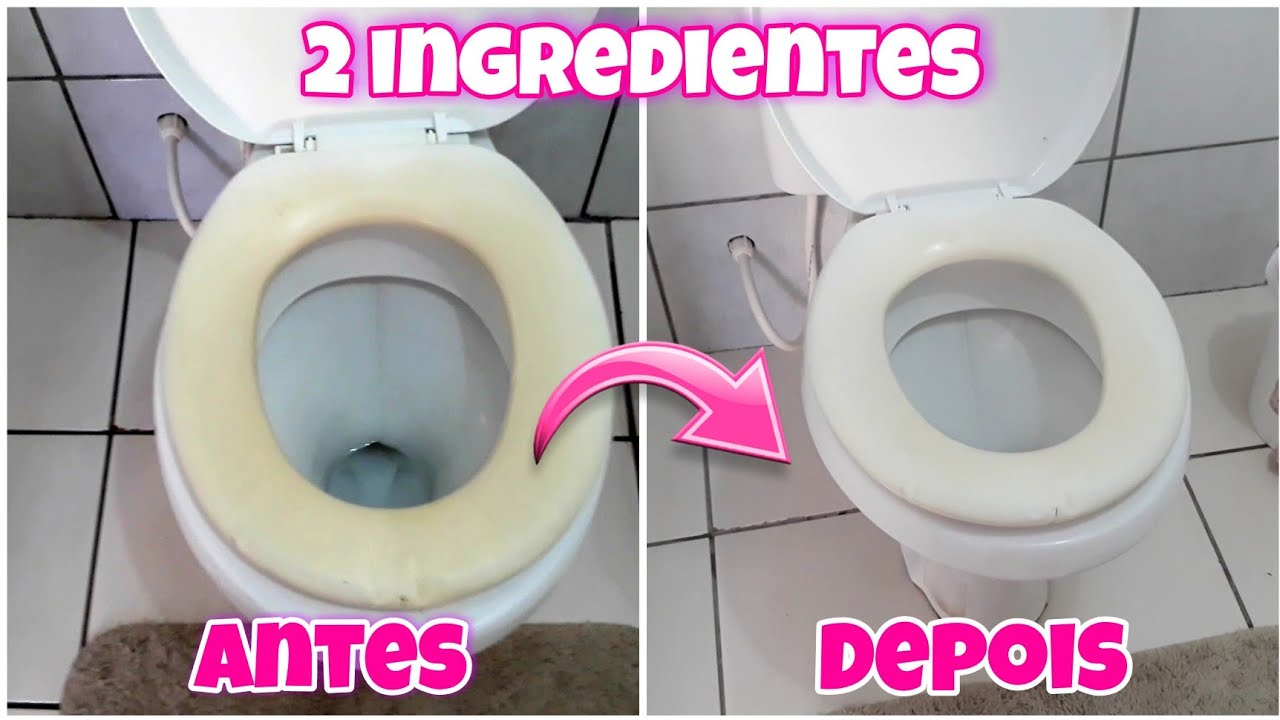 🔴 COMO TIRAR O AMARELADO DO ASSENTO SANITÁRIO COM APENAS 2 PRODUTINHOS.