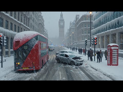 ❄️ Snow Madness in London! UK Frozen Roads, Emergency Services Overwhelmed!