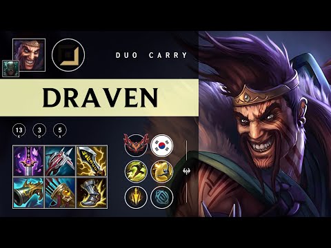 Draven ADC vs Senna - KR Grandmaster Patch 25.23