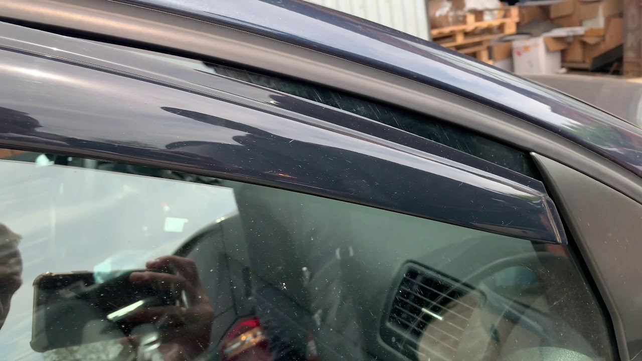 Hyundai Accent 2006-2010 гг. Ветровики на окна (4 шт, MyRacing) Video 1