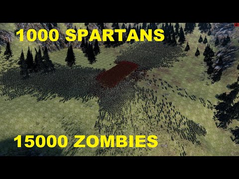 1000 SPARTANS VS 15000 ZOMBIES - UEBS