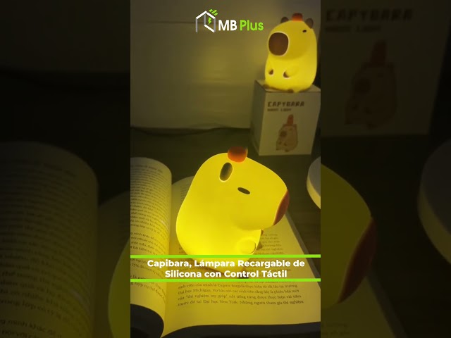 Vídeo relacionado con xinrongda Capibara luz de la Noche los Niños, Capybara Lámpara de Control Táctil para la Mesita de Noche, Carga USB Kawaii Silicona Lámpara de Animales para el Dormitorio, Cuarto de Niños, Adultos