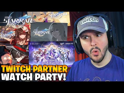 Honkai: Star Rail Watch Party! - FIRST TWITCH PARTNER STREAM! (2.X Videos, Concert, Lore & More!)