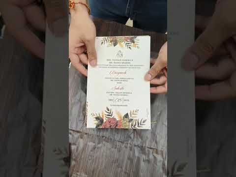 KL2144 Plantable Seed Paper Wedding Card