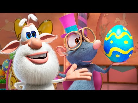 Booba - Easter Spirit: Coloring Eggs - Cartoon for kids