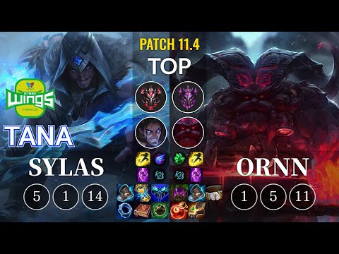 JAG TaNa Sylas vs Ornn Top - KR Patch 11.4