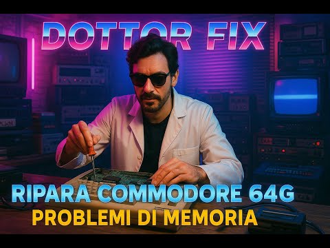 🔧 Dr. Fix ripara un Commodore 64G con problemi di RAM – Diagnosi, sostituzione e test finale!