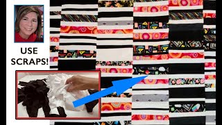 ♻️ v24.19 ♻️TAME YOUR SCRAPS | Use Up Leftovers | Fast and Easy Quilt Tutorial