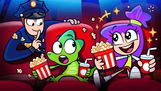 🎬 First Time at the Cinema! So Many Tasty Snacks 🍿🍭
