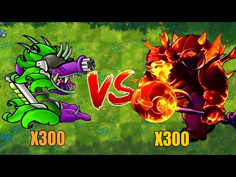 PVZ 1 Fusion 3.2 Challenge!! 300 Plants Fusion VS 300 Obsidian Gargantuar - Who Will Win?