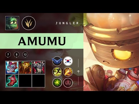 Amumu Jungle vs Nidalee - KR Diamond Patch 25.24