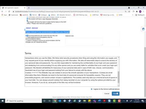 Clockwork - Student Portal Requesting Accommodations