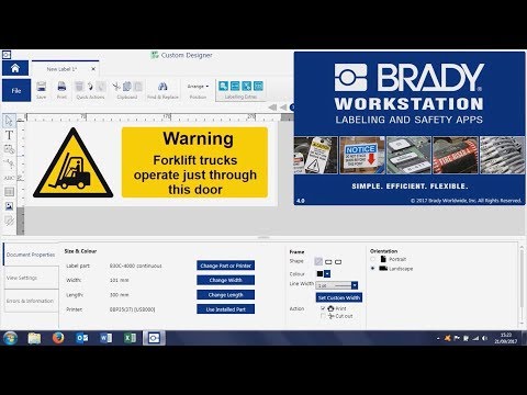 Приложение Brady Custom Designer видео