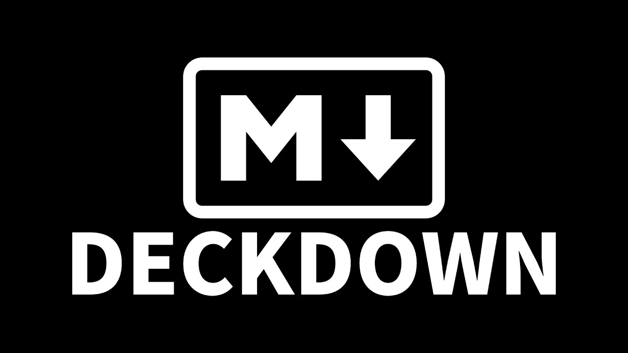 Deckdown: Building Presentations with Markdown