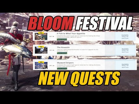 FULL BLOOM FESTIVAL | MHW: ICEBORNE - NEW QUESTS, LAYERED ARMOR , PENDANTS , PALICO ARMOUR