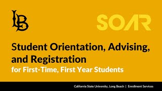How to Sign Up for SOAR: First-Time, First Year Students