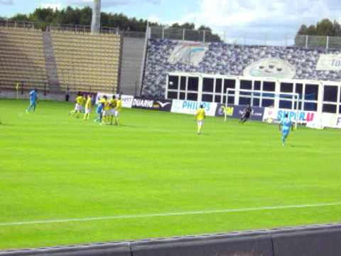 DIEGO RIGNONATO RODRIGUEZ MARQUE SUR COUP FRANC FACE AU FC NANTES